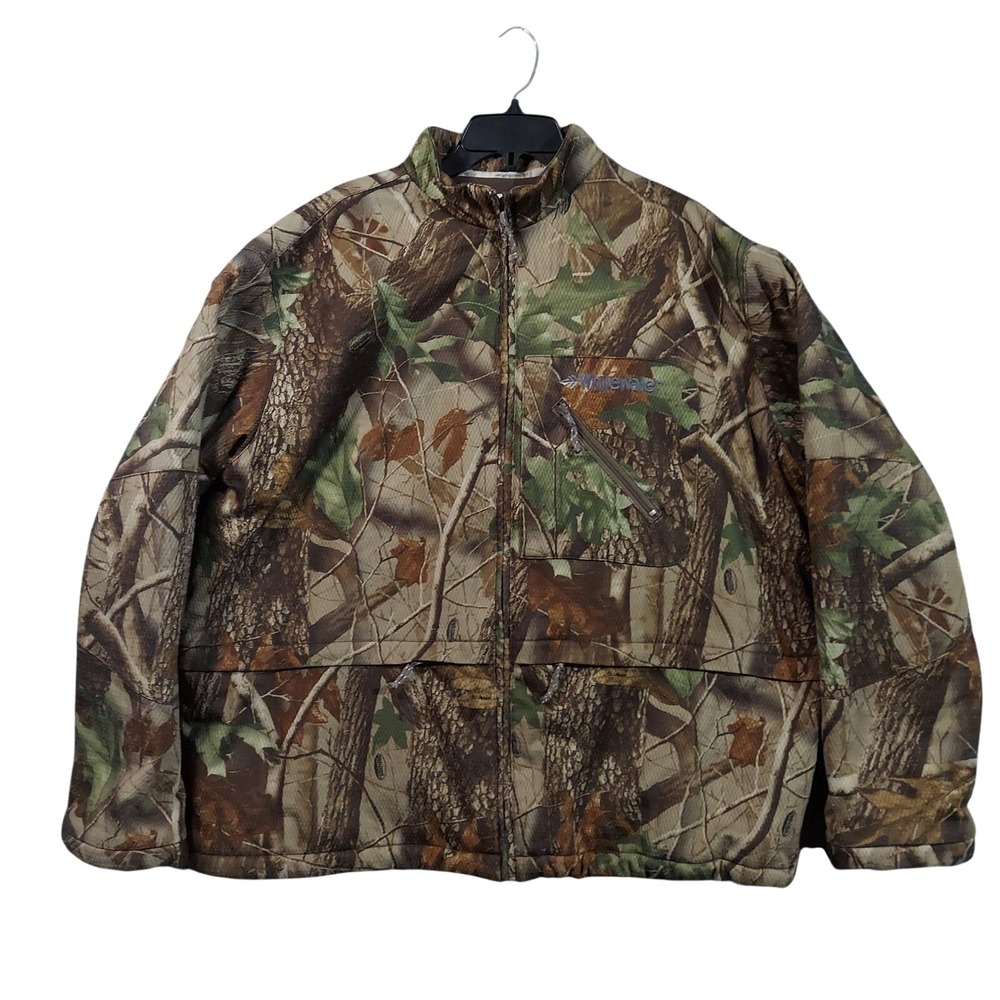 Whitewater Jacket Mens 2XL Camo Insulated Mossy Oak Hunting Zip Pockets Outdoor